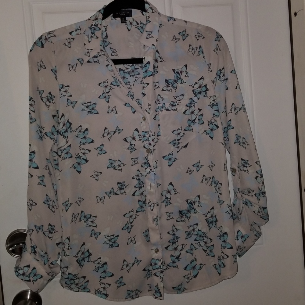 Gorgeous butterfly The Limited blouse.